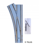 TILLIG 87084 - Weiche R 250 links Asphalt (TT, H0m)